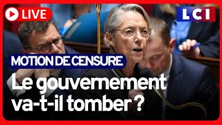 🔴 La motion de censure nest pas adoptée [upl. by Qidas]