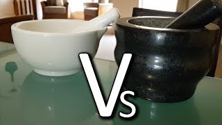 Granite Vs Porcelain Mortar and Pestle  Cole amp Mason Review [upl. by Laohcin]