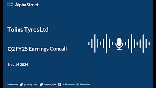 Tolins Tyres Ltd Q2 FY202425 Earnings Conference Call [upl. by Begga549]