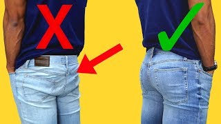 How Jeans Should Properly Fit  AVOID Looking Like A Sauasage [upl. by Phillane]