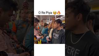 O Re Piya🔥😍  Singing In Metro  Public Reactions  Prank In Public  Jhopdi K shorts singing [upl. by Ennael]