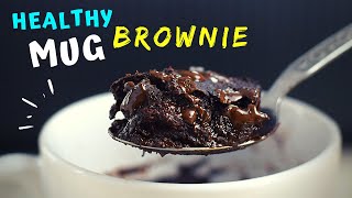 1 Minute Brownie in a Mug HEALTHY and FUDGY [upl. by Ellenet37]