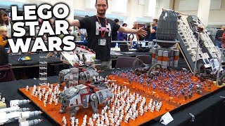 LEGO Star Wars Battle of Geonosis with 500 Minifigs [upl. by Treblah]