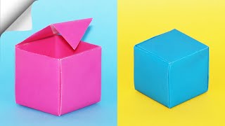 How To Make A Paper Box  DIY paper box  DIY easy paper crafts [upl. by Sihunn]