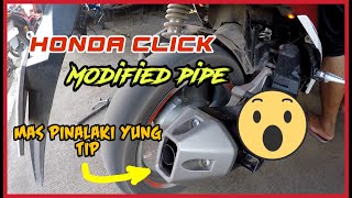 How to Modified Honda Click Pipe [upl. by Asemaj156]