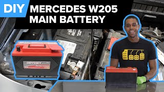 MercedesBenz W205 C300 Battery Replacement DIY 20122018 C250 amp C350 [upl. by Evette411]