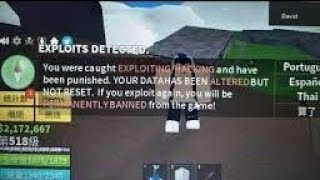 EXPLOITER GETS BANNED ON LIVE Blox Fruits [upl. by Sheley]