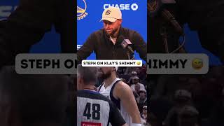 Steph rates Klays shimmy 😂 [upl. by Assirral806]