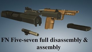 FN Fiveseven full disassembly amp assembly [upl. by Lenod]