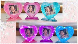 DIY Light Up Resin Heart Frame  Project Share and Walk Through [upl. by Leeke61]