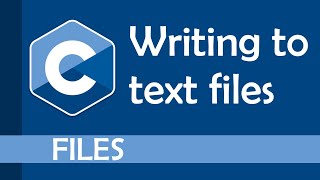 Writing to text files in C [upl. by Nwahsed]