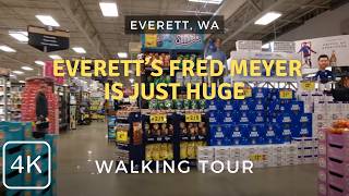 This Everett Fred Meyer is Huge  2024 Walking Tour  Everett WA [upl. by Pierce]