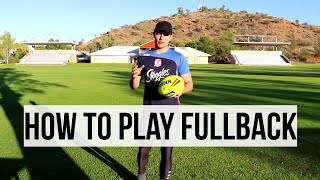 How To Play Fullback in Rugby League  Rugby Skills Tutorial [upl. by Gnod]