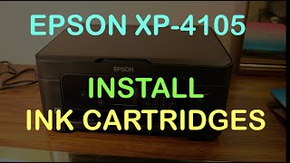 Epson XP4105 Ink Cartridge Replacement review [upl. by Louanne]