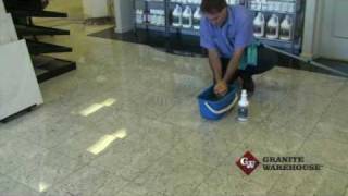 Cleaning Granite Marble Engineered Stone or other tiled floors [upl. by Seiuqram]