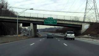 New York State Thruway Interstate 87 Exits 1 to 6A northbound [upl. by Adiazteb]