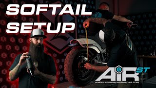 The BEST Setup For AIR Suspension On Softails [upl. by Anna-Diana]