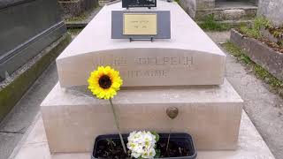 Tombe de Michel DELPECH cimetière du Père Lachaise  Paris [upl. by Ringsmuth761]