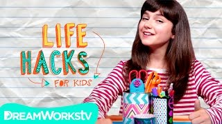 Unmess Your Desk Hacks  LIFE HACKS FOR KIDS [upl. by Suidualc77]