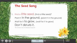 The Seed Song from Spring Assembly Songs with Words on Screen™ [upl. by Enorahs538]