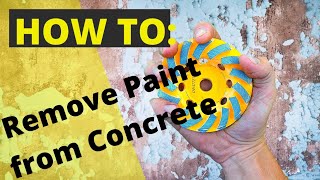 How to Remove Paint from Concrete [upl. by Esorbma781]