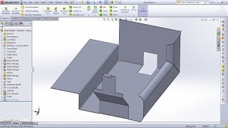 SolidWorks Sheet Metal Tutorial for Beginner  1  Base FlangeTab Edge Flange Miter Flange Hem [upl. by Ennairrek730]