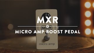 MXR Micro Amp Boost Pedal  Reverb Demo Video [upl. by Muncey]