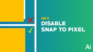 How to disable Snapping in Adobe Illustrator CC [upl. by Saraann]