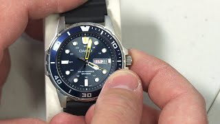 Casio Diver Style Solar MTPS110 In Depth Review [upl. by Ziagos661]