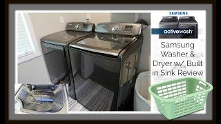 Samsung Active Wash Washer  Dryer Review w Rinse Sink Demo [upl. by Enaujed974]