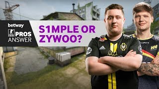 CSGO Pros Answer s1mple or ZywOo [upl. by Eiramasil490]