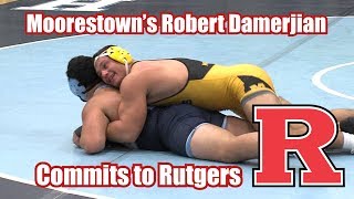 Robert Damerjian Commits to Rutgers  Moorestown Wrestling [upl. by Elyk]