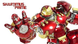 ThreeZero Hulkbuster DLX Mark 44 Avengers Age of Ultron 112 Scale MCU Infinity Saga Figure Review [upl. by Kolivas707]