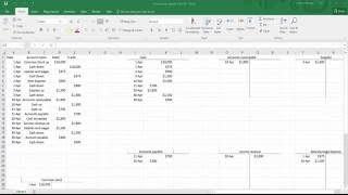 How To Make General Ledger Accounts In Excel TAccounts [upl. by Larina]