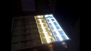 Wattage test  BAUER ENERGY T8 8W LED tubes vs 18W T8 Fluorescent tubes [upl. by Reyna960]