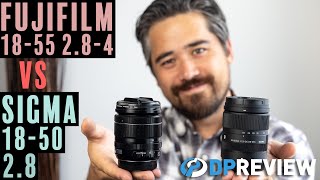 Sigma 1850mm F28 vs Fujifilm 1855mm F284 Whats the best compact XMount standard zoom [upl. by Reinwald]