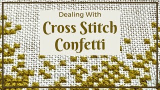 5 Ways to Deal with a Single Cross Stitch aka Confetti Cross Stitch [upl. by Oirretno230]