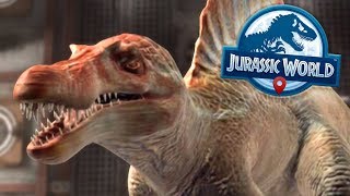 SPINOSAURUS IN THE HANGER  Jurassic World Alive  Ep8  Jurassic GO [upl. by Carrel239]