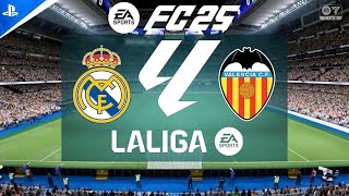 Real Madrid vs Valencia  LaLiga 2425  2024 Full Match 4K  FC 25 [upl. by Einra]