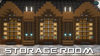 Building A STORAGE ROOM In Minecraft  TUTORIAL [upl. by Race]