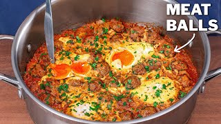 Shakshuka With Meat Is INSANELY DELICIOUS [upl. by Ahsauqal183]