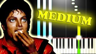 MICHAEL JACKSON  THRILLER  Piano Tutorial [upl. by Nevla19]