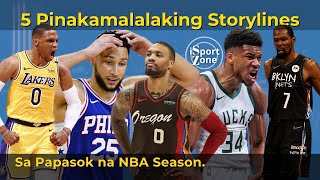 Ang 5 PINAKAAABANGANG Storylines sa Papasok na 202122 NBA Season [upl. by Ecirual]