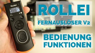 Review Rollei OLED Fernauslöser Lieferumfang Funktionen Bedienung [upl. by Vladamar709]