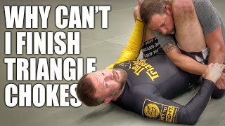 Finishing The Triangle Choke  JiuJitsu Fixes [upl. by Eenhat148]