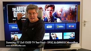 Samsung 77 Zoll OLED TV Test Fazit  S95C amp Q995GC Soundbar [upl. by Elianora794]