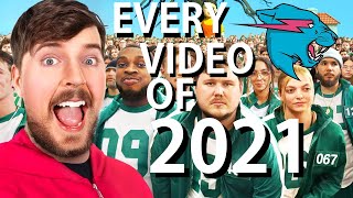 MRBEAST EVERY VIDEO OF 2021 5 HOUR COMPILATION [upl. by Goldenberg509]