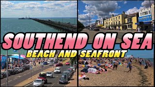 SOUTHENDonSEA  Beach and Seafront  Essex  England 4k [upl. by Leigh498]