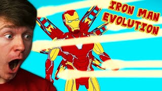 Reacting to the EVOLUTION of IRON MAN [upl. by Jeunesse]