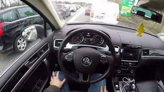 Volkswagen Touareg II 30 TDI 2012  POV Drive [upl. by Anitserp2]